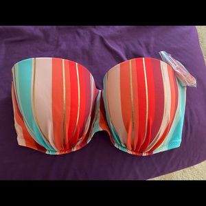 Striped Bathing Suit Top